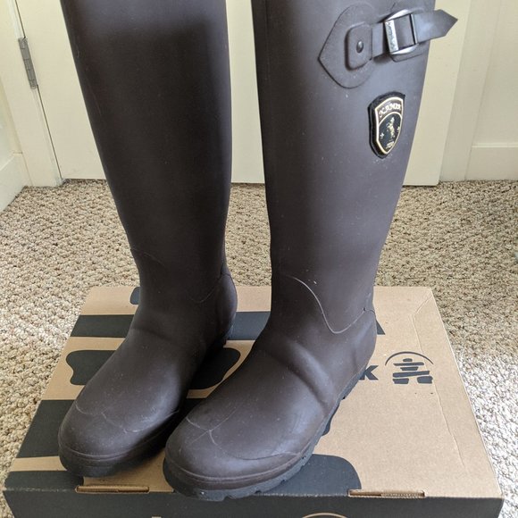 Kamik JENNIFER Rain Boots, Dark Brown - Picture 1 of 6